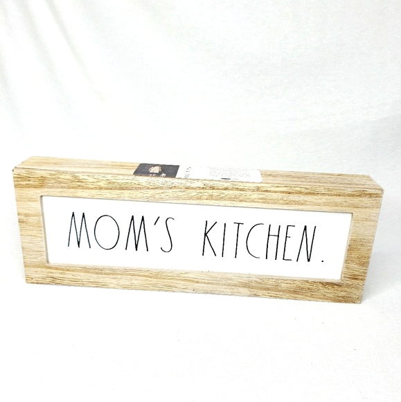 Rae Dunn Mom's Kitchen Wood Sign New